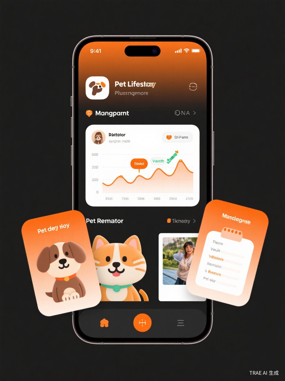 宠物档案管理APP界面